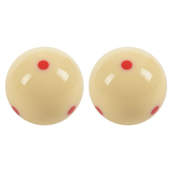 2 Pcs 2.25Inch 57Mm 6 Red Spot Cue Ball Pro Cup Billiard Pool Snooker Training Practice