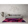 thumbnail image 3 of Ahgly Company Indoor Round Patchwork Pink Transitional Area Rugs, 6' Round, 3 of 4