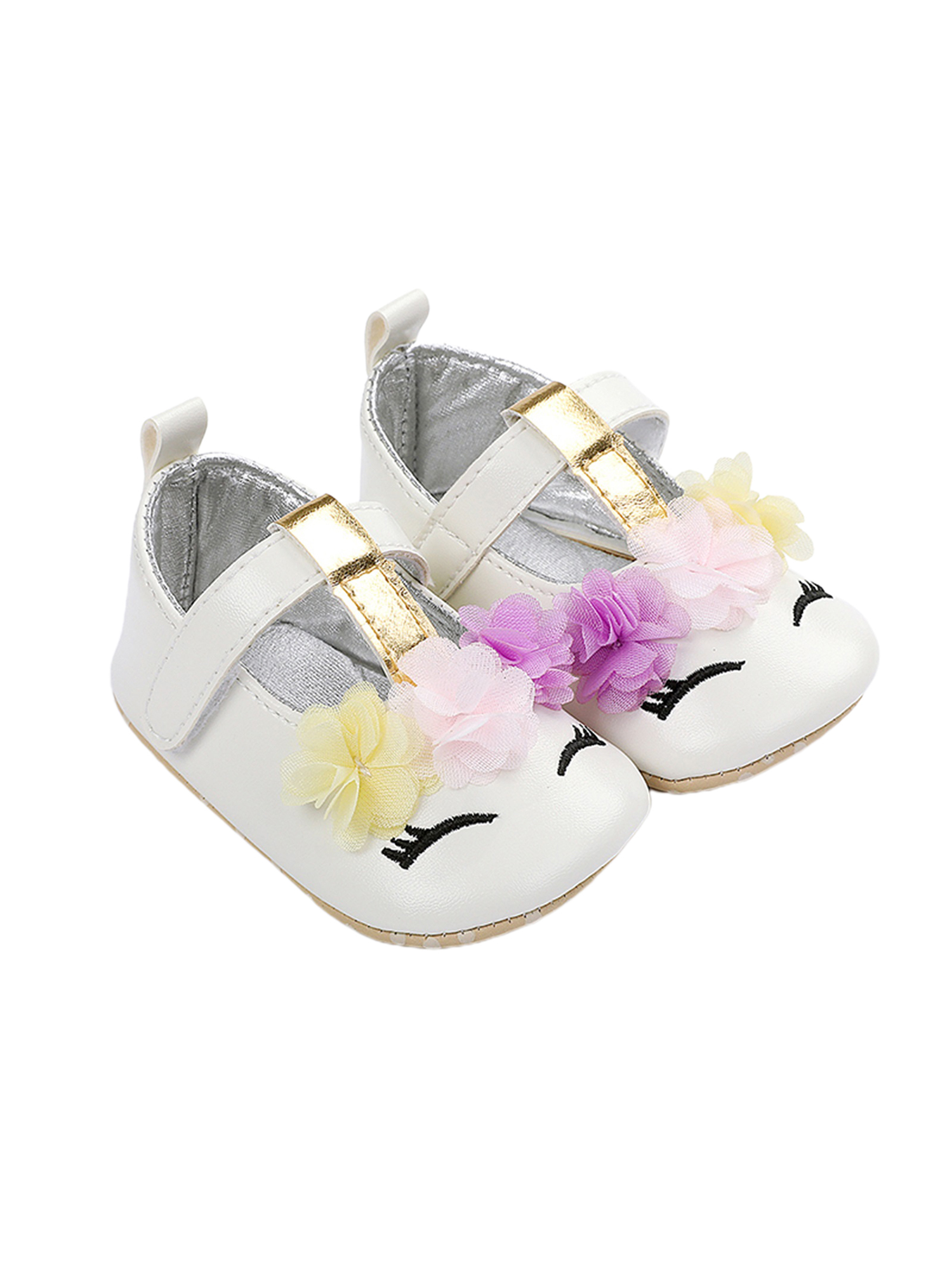 Baby and Toddler Girls Soft Sole Leather Shoes T-Strap Mary Jane for Infant Prewalkers