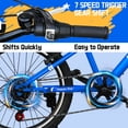 thumbnail image 4 of Ambifirner 20 Inch Mountain Bike for 45–55 inches Tall ,7 Speed Bicycle with Dual Suspension Fork,Adjustable Seat Height,High Steel Frame,Ideal for Men, 4 of 9