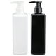 thumbnail image 1 of EeaseMX botellas de jabón líquido, champú, loción, dispensador de gel de ducha, contenedor vacío de 500 ml, color negro y blanco., 1 of 7