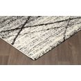 thumbnail image 3 of Erbanica 8'x10' Modern White Anthracite Grey Cross Lines Soft Rug, 3 of 4