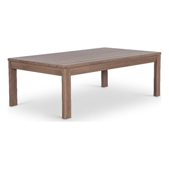 Meridian Furniture Newport Table Basse de Patio en Bois d'Acacia Naturel
