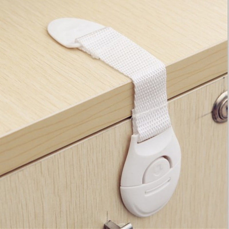10 Pack Child Baby Safety Cupboard Door Strap Locks Baby Proof Your Cabinets No 