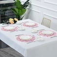 thumbnail image 7 of SKYSONIC White Dots Flamingo Round Placemats for Dining Table Non-Slip Heat-Resistant Polyester Table Mats Set of 1 Washable Table Mats for Kitchen Dining Table Decoration (682), 7 of 7
