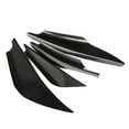 thumbnail image 5 of Walbest 4Pcs/set Universal Car Front Bumper Lip Splitter Black Exterior Soft Rubber Fins Spoiler Canards Kit for Car Body Auto Anti-Collision Strip Decoration Accessories Stickers for Car, 5 of 6