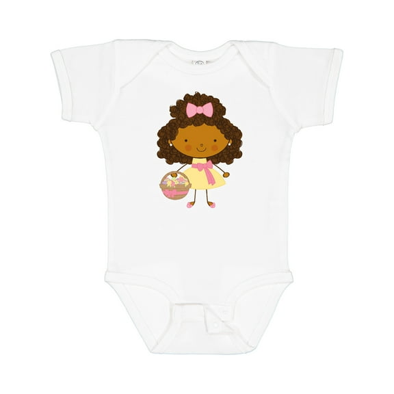 Inktastic Easter African American Girl Girls Baby Bodysuit