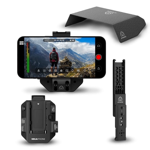 Atomos Ninja Phone with Sunhood and Tablet Clamp Adaptor Bundle