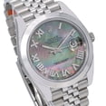 thumbnail image 3 of Pre-Owned Rolex Datejust 41MM 126300 Black Mother of Pearl Roman Diamond Dial Smooth Bezel Stainless Steel Jubilee Bracelet, 3 of 8