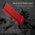 thumbnail image 6 of Portable External SSD, USB 3.1 Gen1 up to 430 MB/s for PC Mac Laptop Tablet, High Speed Storage for Work Backup Transfer Red, 6 of 6