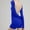 Blue, variant on ORVELLUNE Women's Long Sleeve Yoga Romper, Deep U-Back Fitted Athletic Workout One-Piece Shorts