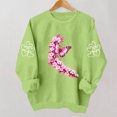 thumbnail image 6 of QINGFSAP Womens Graphic Tops Long Sleeve Crew Neck Casual Loose Fit Sweatshirt, 6 of 6