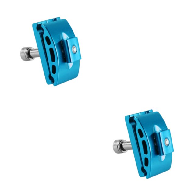 Toystoory Tija de sillín Abrazaderas Cabeza Bicicletas Tornillo Asiento Tubo Impermeable Ajustable Ciclismo Sit Tube Slide Reparación Azul 2Conjunto