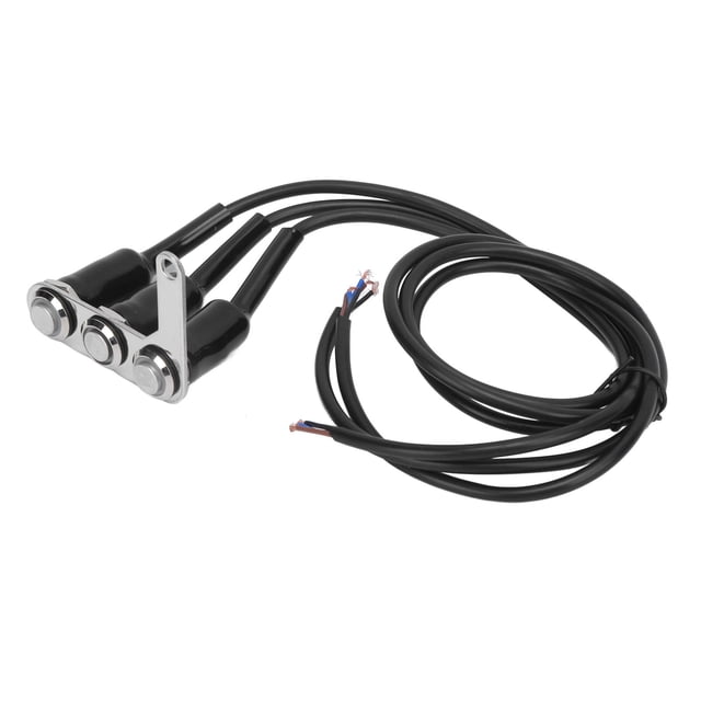 Interruptor de manillar, interruptor de motocicleta LED universal, interruptor de botón de faro de manillar, interruptor de motocicleta, elegante y moderno