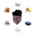thumbnail image 7 of Yayeee Freestanding Laundry Hamper with Handle Collapsible Large Storage Basket for Clothes, Blue Vibrant Leaves Pattern, 7 of 7