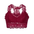 thumbnail image 1 of Mujeres sexy Tallas grandes Chaleco Crop Wire Free Bra Encaje Lencería Sexy con cuello en V Ropa interior Fridja nalpqowj37373, 1 of 3