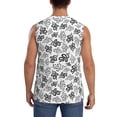 thumbnail image 4 of Lsque Snake Print Men's Cotton Blend Sleeveless Muscle Shirts (S-3XL)- Moisture Wicking, Odor Protection, UPF 30+,Medium, 4 of 8