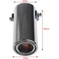 thumbnail image 2 of HAHDAXIA Car Rear Round Exhaust Pipe Tail Throat Muffler Tip Drop shipping, 2 of 5
