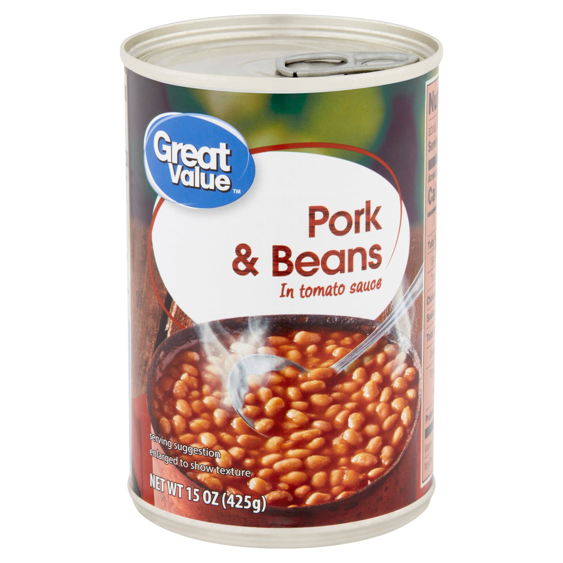 Great Value Pork & Beans, 15 oz Can