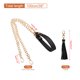 thumbnail image 2 of Correa de Cadena para Bolso Uxcell, Correas de Cuero de 39 Pulgadas, Reemplazo de Correa Plana con Fleco para Bolsa Cruzada de Mujer, Negro Dorado, 2 of 6