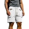 thumbnail image 2 of Aimik Men's Running Shorts Contrast Drawstring Zip Pockets Quick-Dry Polyester Summer Shorts for Training Gym Outdoor, 2 of 6