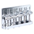 thumbnail image 1 of Pont de Basses Électrique, Pont de Queue de Basses Structure Fixe Métal Performance Stable Meilleure Résonance Ton Précis pour Basses 5 Cordes Argent, Noir, 1 of 7