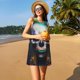 thumbnail image 3 of Balery Modern Abstract Colorful Skull C Vestidos de verano para mujer con estampado: vestido holgado sin mangas, vestido playero informal y cómodo para días calurosos., 3 of 7