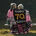 thumbnail image 2 of 70th Birthday Gifts for Women, Gifts for 70 Year Old Woman, 70th Birthday Gifts Blankets 50"X60", Best Gifts for 70 Year Old, 70th Birthday Decorations, 70 Year Old Birthday Gifts for Women, 2 of 6