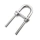 thumbnail image 1 of Placa de anclaje de popa para barco de acero inoxidable de grado marino con perno en U soldado fijo y ojo de proa para amarres seguros, 1 of 3