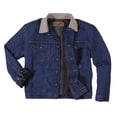 thumbnail image 2 of Wrangler Veste en Jean Doublée pour Hommes, Denim/couverture, 44, 2 of 4