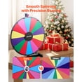thumbnail image 3 of VEVOR Roue Tournante de 24 Po pour Prix, Roue Tournante à 14 Emplacements avec Support, Roulette de Table pour Gagner de la Fortune avec Effacement à Sec et 2 Marqueurs, 6 Couleurs, Assemblage Facile, pour Fêtes, Pub, Salon Professionnel, Carnaval, Événements, 3 of 9