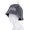 thumbnail image 3 of Rusher Do Not Disturb Sauna Hat 100% Sheep Wool Bath Hat for Men and Women Felt Banya Cap for Bath House Hair and Head Protector Sauna Accessories, One Size, Gray, 3 of 7