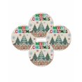 thumbnail image 7 of 13 Inch Round Placemats Set of 4, Gingerbread Christmas Non Slip Heat Insulation PP Table Mats, Xmas Tree Snowflake Rustic Washable Place Mats for Kitchen Dining Party Table Decor, 7 of 7