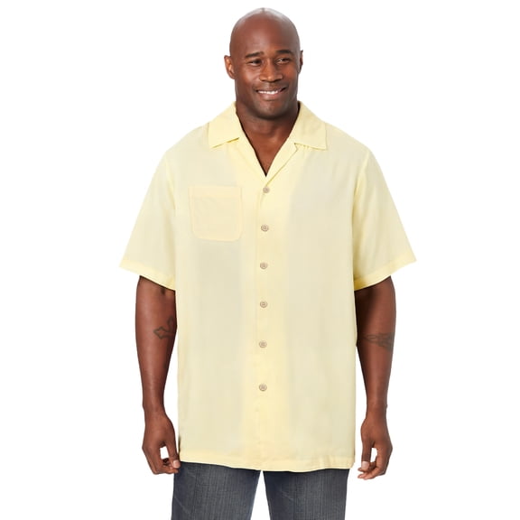 KingSize Men's Big & Tall Solid Camp Shirt