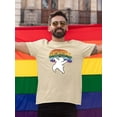 thumbnail image 2 of Live With Pride Polar Bear T-Shirt Men -Smartprints Designs, Male x-Large, 2 of 4