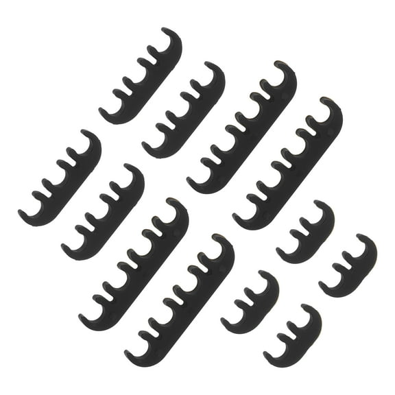 Unique Bargains 12pcs Engine Spark Plug Separators 7mm 8mm Ignition Wire Separators Holder for Chevrolet for Ford Black