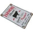 thumbnail image 2 of 5.5x8 Inch Vintage Metal Tin Sign Entry Hanging Farmhouse Metal Sign Wall Decor, Large Metal Farmhouse Sign Waterproof Farmer'S Market Vintage Wall Art Sign For Farmhouse Kitchen, 2 of 5