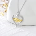 thumbnail image 6 of SISGEM Gifts for Women, 925 Sterling Silver Heart Necklace Hands in Hands Necklace Mom Jewelry Gifts for Mom, 6 of 6