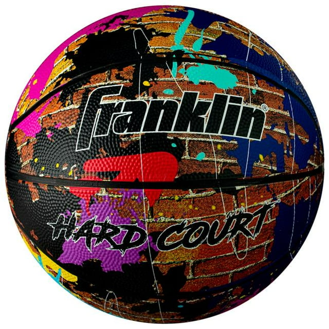 Franklin 8054151 Ballon de Basketball pour Terrain Dur, Lot de 6