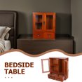 thumbnail image 3 of unbranded Showcase Display Cabinet Wooden Bedside Storage Cabinet for Use 1Set, 3 of 6