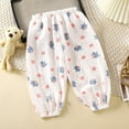 thumbnail image 2 of Bovxnpu Toddler Boys Girls Pants, Girls' Cotton Casual Jogger Pants, Children's Mosquito Repellent Pants With Polka Print Elastic Waist Lantern Pants, 2 of 3