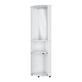 thumbnail image 6 of WGYPRIME 74.8" Tall Corner Wine Cabinet, Modern Corner Bar Cabinet with 3 Tier Shelves & Glass Door, Wooden Corners Cabinet for Dining Room, Living Room, 6 of 6
