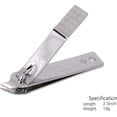 thumbnail image 3 of Three Seven Stainless Steel 3Pc Nail Clipper Set (Silver)[1963], 3 of 6