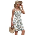 thumbnail image 4 of Vestido de verano con estampado floral fruncido de Wiholl Vacation 2025 para mujer, 4 of 4