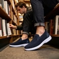 thumbnail image 6 of CHICVOMEY Men's Slip-On Walking Shoes Breathable Knit Laceless Casual Sneakers All-Day Comfort for Travel Vacation & Outdoor Activities, 6 of 8