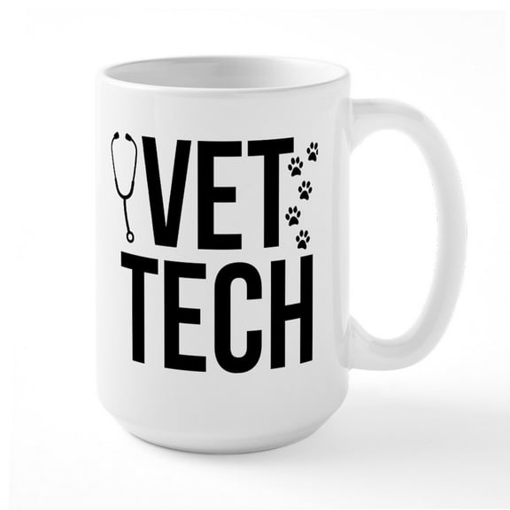 CafePress - Vet Tech - 15 oz Ceramic Large White Novelty Mug
