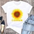 thumbnail image 4 of Goddess Of The Sea Print Tshirt Women Oshun With Sunflowers Classic T Shirt Femme Aesthetic Clothes Summer T-Shirt Female, 4 of 7