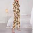 thumbnail image 3 of Lsque Corn 5 Pattern Long Sleeve Pajama Set for Women - Soft 2-Piece Sleepwear and Loungewear Set with Pockets, Comfy Nightwear-XX-Large, 3 of 7