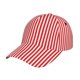 thumbnail image 1 of Fotbe Red And White Stripes Gorro Clásico de Béisbol, Gorra Ajustable con Broche Snapback, Gorro de Exterior de Algodón Suave, 1 of 6