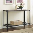 thumbnail image 2 of Walker Edison Angle Iron Rustic Wood Console Table in Driftwood, 2 of 4